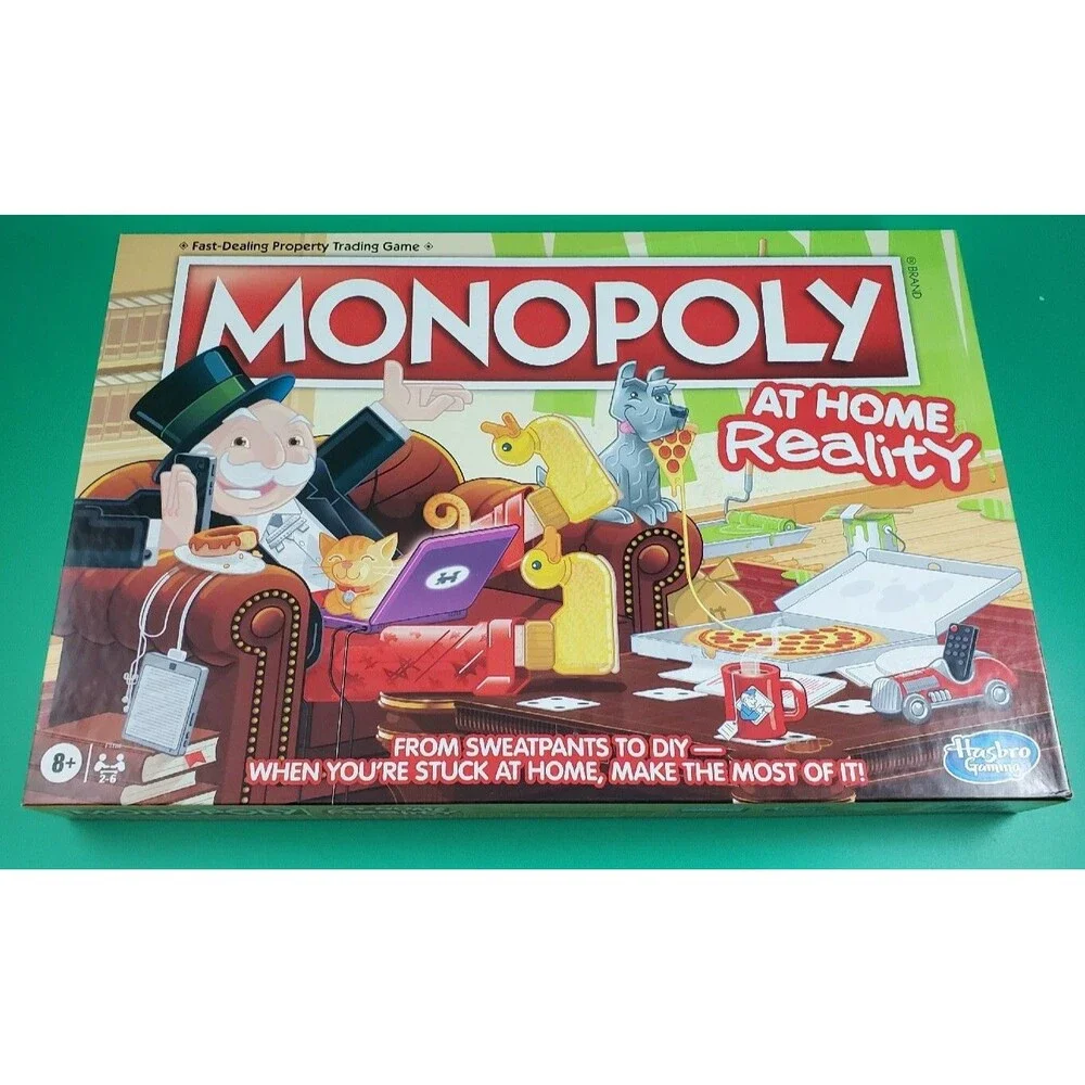 Monopoly At Home Reality Edition Hasbro 2021 BRAND NEW SEALED 2-6 Players Age 8+
